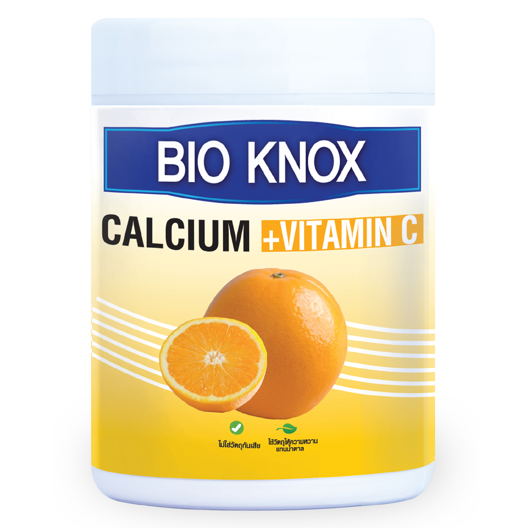 ไบโอ น็อค ผลิตภัณฑ์เสริมอาหารแคลเซียมและวิตามินซี พลัส รสส้ม ขนาด 200